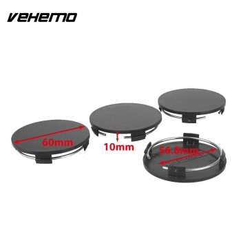 Vehemo No Logo Wheel Hub Cover Tire Wheel Center Cap Durable Car Styling Hub Cap Spare Car Wheel Cover Premium for 60mm-56.8mm
