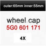 4x Wheel Center Cap replace of 5G0601171 65MM