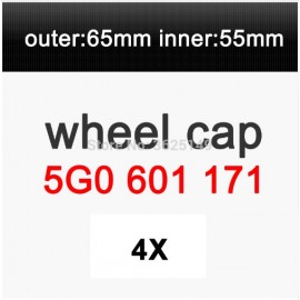 4x Wheel Center Cap replace of 5G0601171 65MM