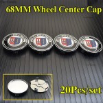20pcs 68mm 2.68inch Carbon Car Wheel Center Logo emblem Badge PVC Auto Wheel Hub Caps For bmw Alpina X5 X6 1 2 3 4 5 6 7 series
