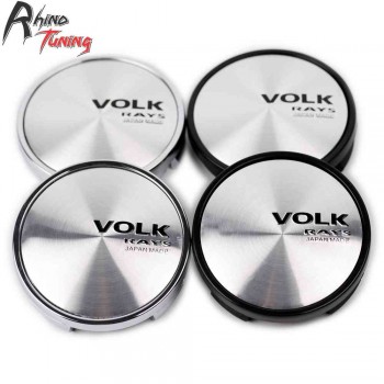 Rhino Tuning 4pcs 63mm(58mm) Volk Rays Racing Car Wheel Center Caps 1LB77DD5AC Emblem For Cherokee Compass Charger Dakota 407
