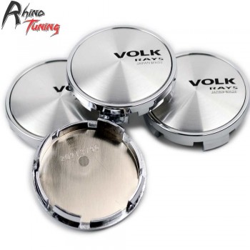 Rhino Tuning 4pcs 63mm(58mm) Volk Rays Racing Car Wheel Center Caps 1LB77DD5AC Emblem For Cherokee Compass Charger Dakota 407