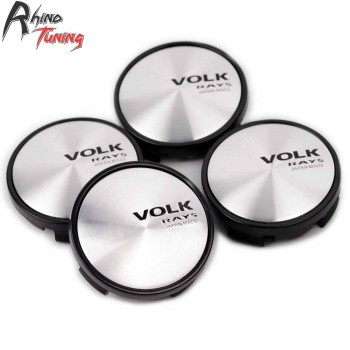 Rhino Tuning 4pcs 63mm(58mm) Volk Rays Racing Car Wheel Center Caps 1LB77DD5AC Emblem For Cherokee Compass Charger Dakota 407