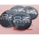 4PCS Free shipping 56.5mm Black lattice Silver O.Z OZ auto car badge Decal car wheel center hub caps dust-proof 3d sticker badge