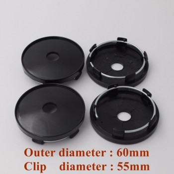 KOM POWER No Logo Wheel Center Cap Car Covers For Rims Auto Replacement Parts Wheels Tires Accessories 4pc Hubcaps 60/63/65/68mm
