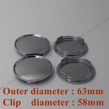 KOM POWER No Logo Wheel Center Cap Car Covers For Rims Auto Replacement Parts Wheels Tires Accessories 4pc Hubcaps 60/63/65/68mm