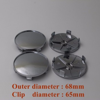 KOM POWER No Logo Wheel Center Cap Car Covers For Rims Auto Replacement Parts Wheels Tires Accessories 4pc Hubcaps 60/63/65/68mm