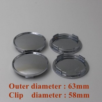 KOM POWER No Logo Wheel Center Cap Car Covers For Rims Auto Replacement Parts Wheels Tires Accessories 4pc Hubcaps 60/63/65/68mm