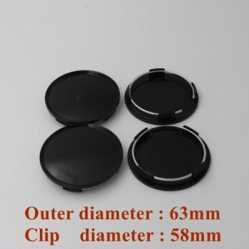 KOM POWER No Logo Wheel Center Cap Car Covers For Rims Auto Replacement Parts Wheels Tires Accessories 4pc Hubcaps 60/63/65/68mm