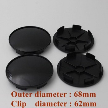 KOM POWER No Logo Wheel Center Cap Car Covers For Rims Auto Replacement Parts Wheels Tires Accessories 4pc Hubcaps 60/63/65/68mm