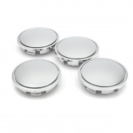 4pcs 65mm Car Wheel Center Hub Caps Universal Tyre Rim Cap Cover Chrome
