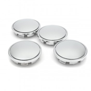 4pcs 65mm Car Wheel Center Hub Caps Universal Tyre Rim Cap Cover Chrome