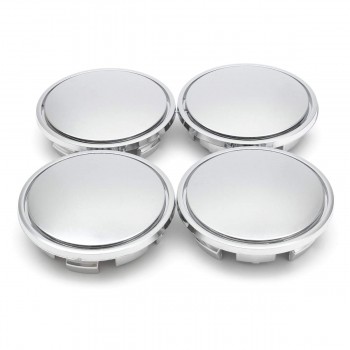 4pcs 65mm Car Wheel Center Hub Caps Universal Tyre Rim Cap Cover Chrome