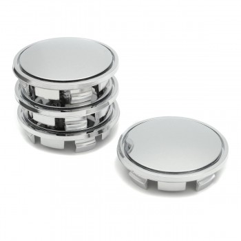4pcs 65mm Car Wheel Center Hub Caps Universal Tyre Rim Cap Cover Chrome