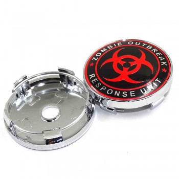 60mm Punisher Star Skull Pentagram Car wheel center hub caps Aluminum Skull Logo Emblem Badge caps Decoration Car styling