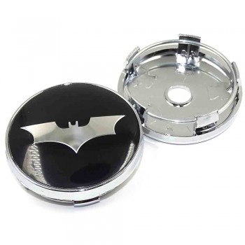 60mm Punisher Star Skull Pentagram Car wheel center hub caps Aluminum Skull Logo Emblem Badge caps Decoration Car styling