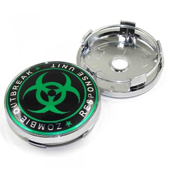 60mm Punisher Star Skull Pentagram Car wheel center hub caps Aluminum Skull Logo Emblem Badge caps Decoration Car styling