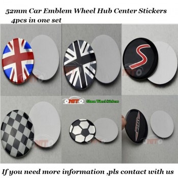 4pcs/lot 54mm Car logo badge Emblem Rims Wheel Hub Center caps label For Mini R50 R52 R55 R56 R57 R58 R59 R60 R61 Car Covers