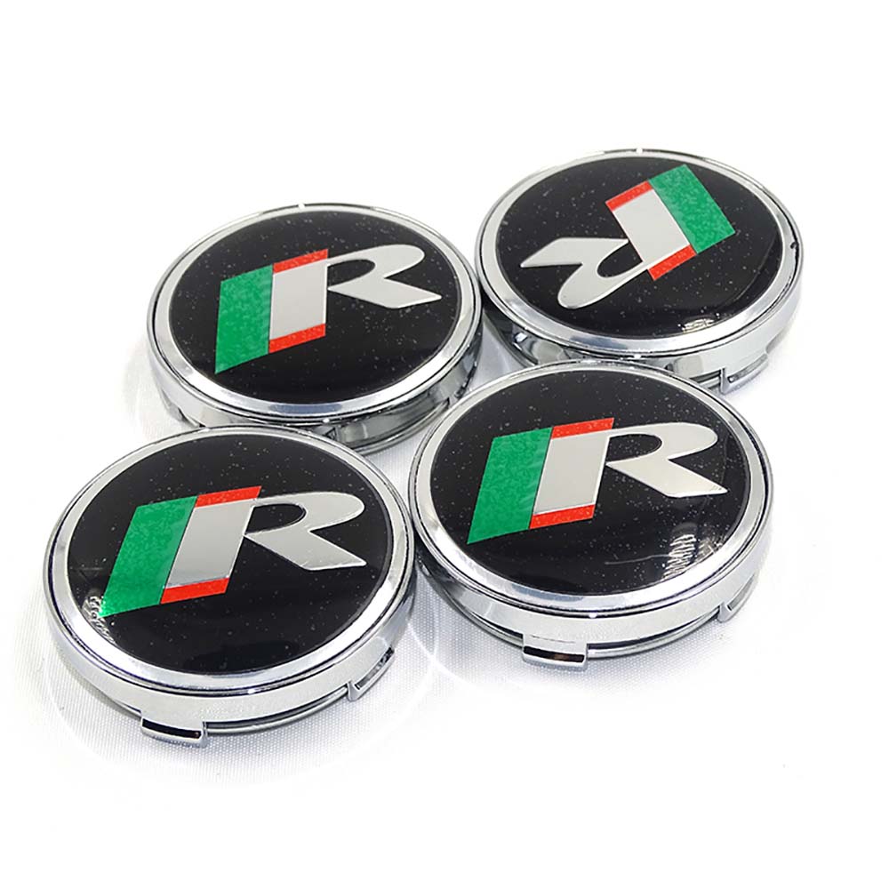 4pcs/set R Logo 60mm wheel Stickers car Emblems badge cover wheel center cap For Jaguar F-PACE XF F-Type XFL XE XEL SUPERCHARGED