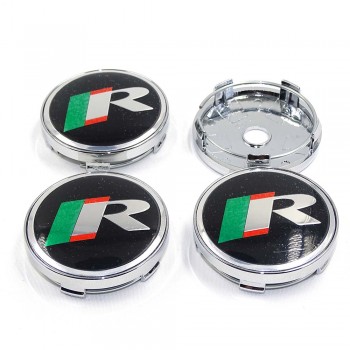 4pcs/set R Logo 60mm wheel Stickers car Emblems badge cover wheel center cap For Jaguar F-PACE XF F-Type XFL XE XEL SUPERCHARGED