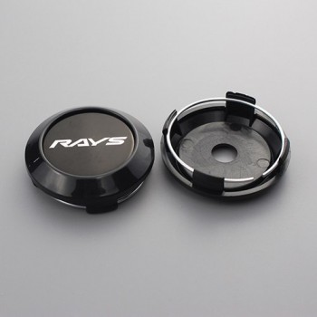 KOM 64/60mm clip car styling japan volk wheels center cap set of 4 voiture dust-proof hoodf for rays volk te37 with steel ring