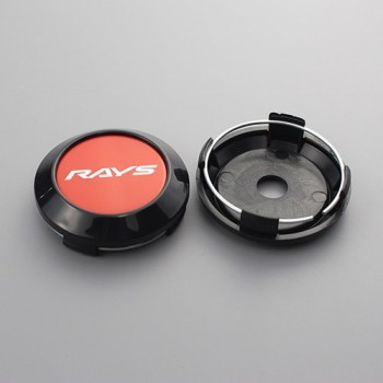 KOM 64/60mm clip car styling japan volk wheels center cap set of 4 voiture dust-proof hoodf for rays volk te37 with steel ring