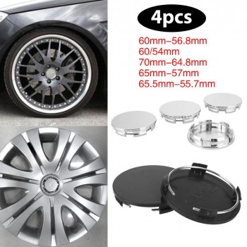 Black No Logo Car Wheel Cover Wheel Center Cap Durable Premium Hub Cap Wheel Hub Cover Automobile for 70mm-64.8mm