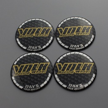 KOM 56.5mm 4pcs/lot wheels sticker center hub auto refitting logo centre sticker emblems rays volk ssr work vs ms jp sign badges