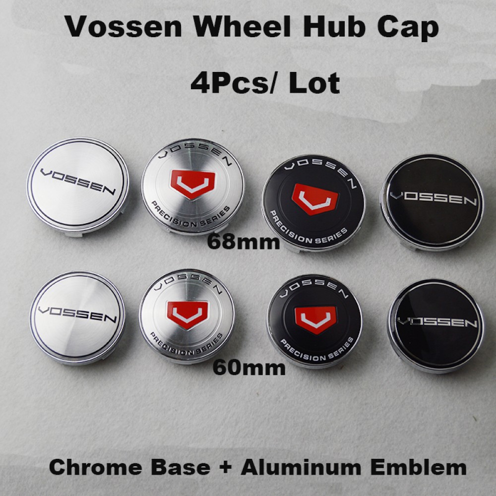 4Pcs 60MM 68MM Auto Wheel Hub Cap Car Wheel Center Emblem Cover Emblem Badge Decal