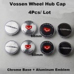4Pcs 60MM 68MM Auto Wheel Hub Cap Car Wheel Center Emblem Cover Emblem Badge Decal