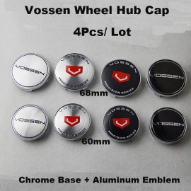 4Pcs 60MM 68MM Auto Wheel Hub Cap Car Wheel Center Emblem Cover Emblem Badge Decal