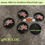 4pcs/lot Car Emblems Wheel Center Hub Cap 56mm For Seat Cordoba Ibiza Cupra Leon lbiza FR Logo badge wheel Stickers