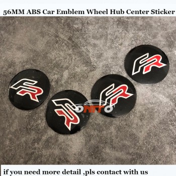 4pcs/lot Car Emblems Wheel Center Hub Cap 56mm For Seat Cordoba Ibiza Cupra Leon lbiza FR Logo badge wheel Stickers