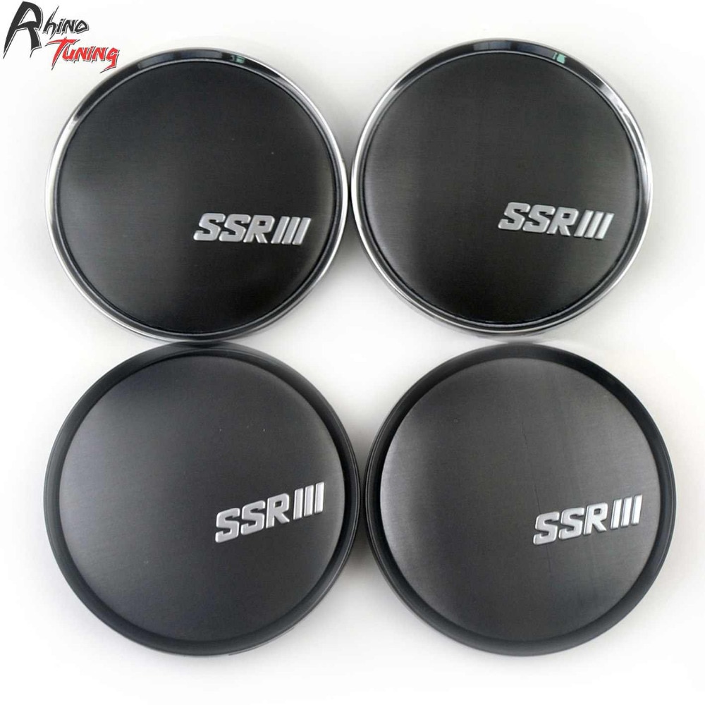 Rhino Tuning 63mm 4PC SSR Emblem Car Wheel Centre Cap For OZ Racing Superturismo WRC Auto Styling Center Hub Caps 825