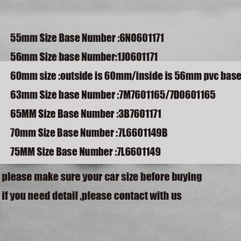 4pcs 55mm 56mm 60mm 63mm 65mm 70mm 75mm Car emblem covers Wheel Center Hup Caps For Passat B6 B7 CC Golf Jetta MK5 MK6 Tiguan