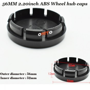 4pcs/set of 56mm 2.20inch ABS Label Car Emblem badge Wheel hub Caps Car Stickers car-styling for  Vossen logo badge