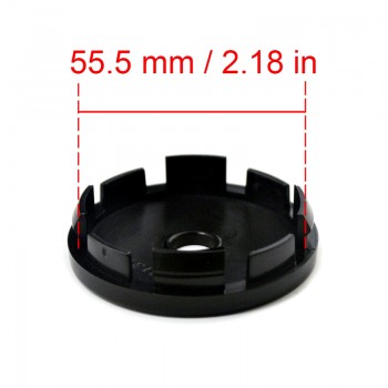 1 Pc 60mm Glossy Black Wheel Rim Center Cap NO Logo Black ABS Plastic Wheel Cover Auto Hubcaps Cover