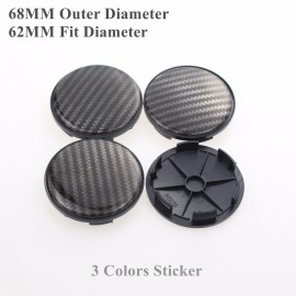 68MM Blank Sticker Wheel Center Cap Fit Clip 62MM/2.44 Inch No Logo Hubcaps For Rims Without Emblema SET OF 4 KOM POWER
