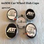 4pcs/set 60mm emblem badge car Wheel hub center caps ABT Logo for Audi A1 A2 A3 A4 A5 A6 A7 A8 Q1 Q3 Q5 Q7 Car wheel Covers