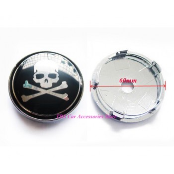 4pcs 60MM Black or Red Wheel Center Hub Cap Cover 3D Emblem Badge Logo Wheel Rims for Skull Head Cross Bones Octopus Hydra