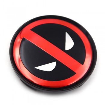 Gzhengtong 4pcs 63mm Deadpool Wheel Center Caps Emblem Badge Car Covers Hub Cap Car Styling