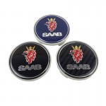 4pcs 63MM Blue WHEEL Hub Center Cap For rims badge LOGO Caps Fits for saab BJ SCS SAAB AUTO ACCESSORY