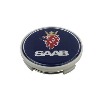 4pcs 63MM Blue WHEEL Hub Center Cap For rims badge LOGO Caps Fits for saab BJ SCS SAAB AUTO ACCESSORY
