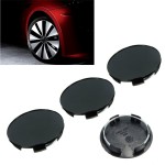 4Pcs 50mm Black Durable Car Hood Wheels Centre Blank Cap Hubcap Mounted Covers