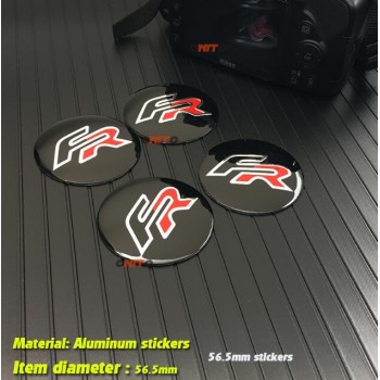4pcs one set 135mm 64mm 56MM 60mm FR Logo Car Wheel Hub Center decals badge emblem for Seat Leon FR wheel center hubcaps covers