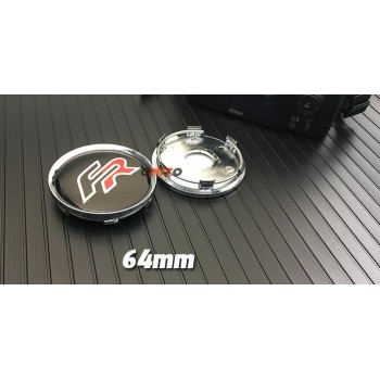 4pcs one set 135mm 64mm 56MM 60mm FR Logo Car Wheel Hub Center decals badge emblem for Seat Leon FR wheel center hubcaps covers