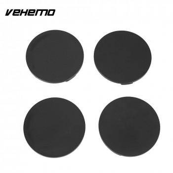 Vehemo 4Pcs Black No Logo Car Wheel Cover Wheel Center Cap Premium Automobile Dust Cover Wheel Hub Cover Hub Cap