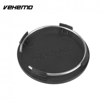 Vehemo 4Pcs Black No Logo Car Wheel Cover Wheel Center Cap Premium Automobile Dust Cover Wheel Hub Cover Hub Cap