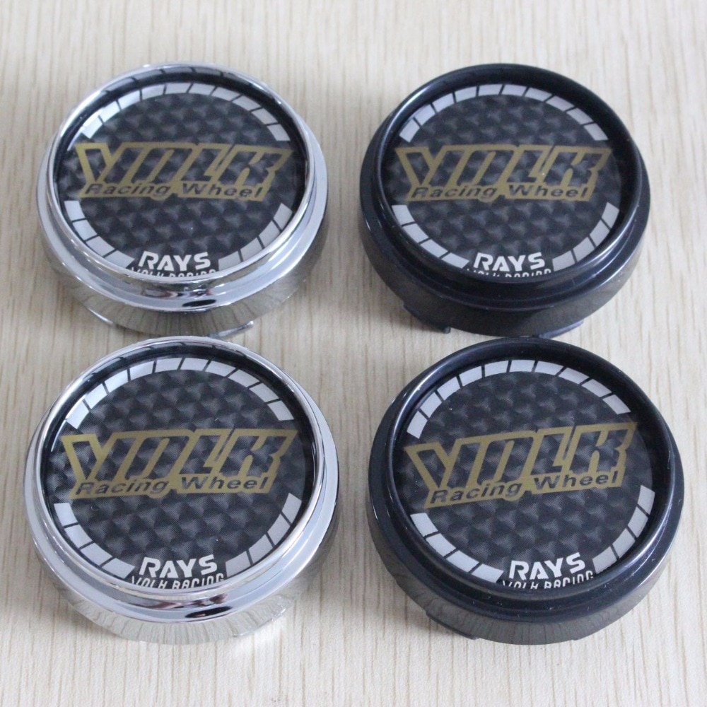 High Quality KOM POWER 66mm Volk Wheels RAYS Sticker Emblem Wheel Cover Hubcap Wheel Volk Racing Caps Volk Logo 66MM Center Caps