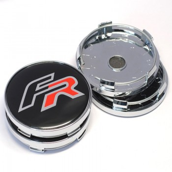 4pcs/lot 60MM FR Logo Car Wheel Center Cap for Seat Leon FR+ Cupra Ibiza Altea Exeo Formula FR Car Emblem Sticker
